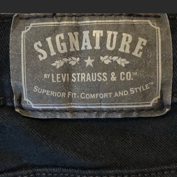 LEVI SIGNATURE BLACK SKINNY JEANS - Picture 6 of 6